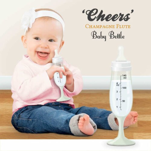 sticla bebe pahar de sampanie 1